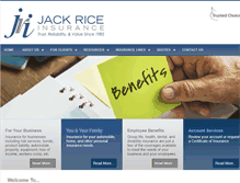 Tablet Screenshot of jackriceinsurance.com